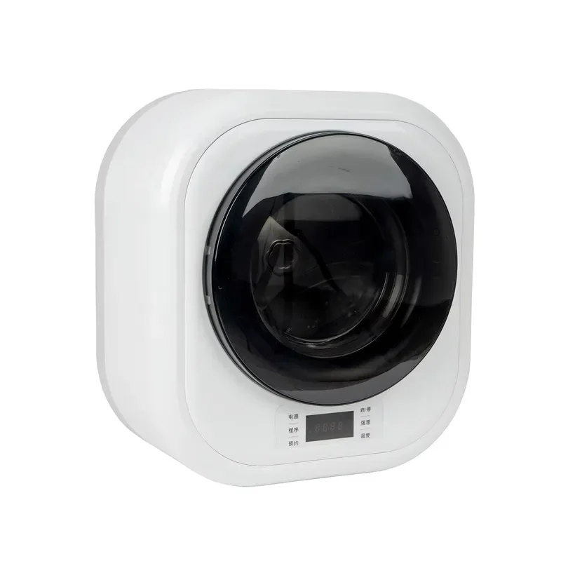 for New Portable Foldable Mini Washing Machine Built-In Household Touchscreen Control Stainless Steel Tub Plastic Easy