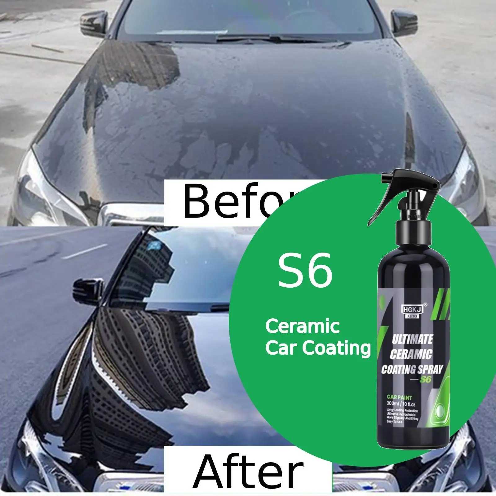 S6 Nano Ceramic Car Coating Quick Detail Spray Extend Protection of Waxes Sealants Coatings Quick Waterless Car Paint Care HGKJ