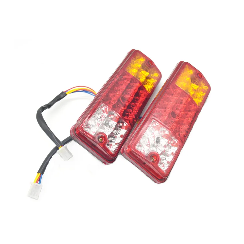 

12-60V Electric vehicle tricycle taillight three-wheel car turn signal brake rear tail light Warning Indicator Lamp 2pcs
