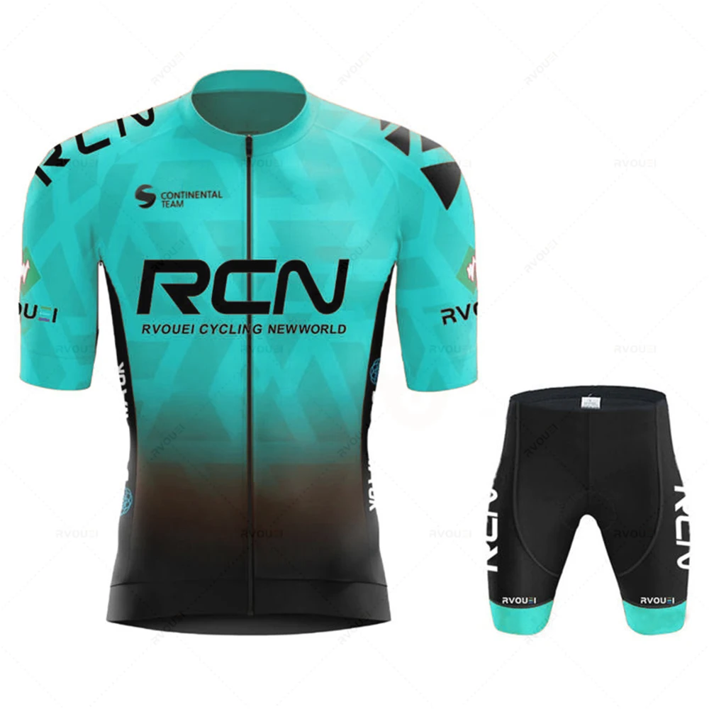 Neues Rvouei Sommer-Fahrradset Atmungsaktive Radkleidung MTB-Uniform Herren Kurzarm-Trikot Fahrradtrikot Ropa De Ciclismo