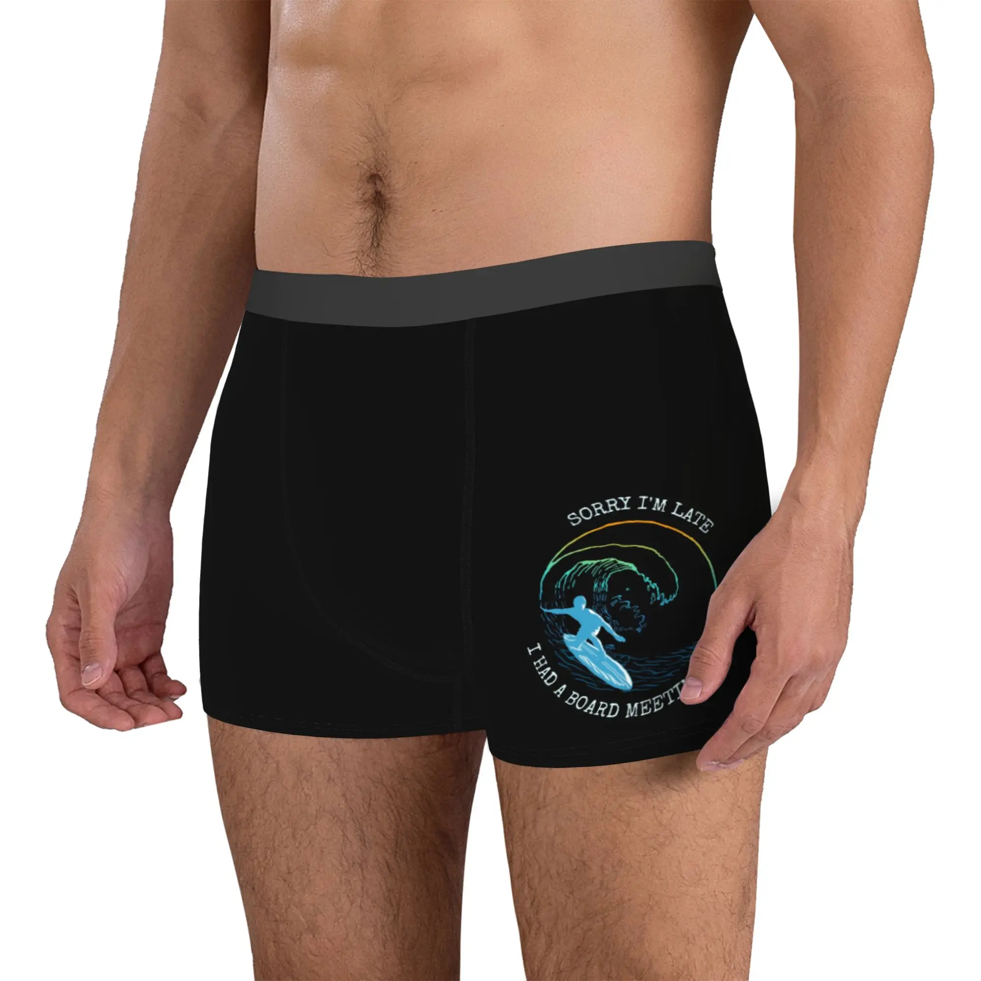 Custom Funny Surfing Surfer Quotes Boxers Shorts Men  Briefs Underwear Novelty Underpants