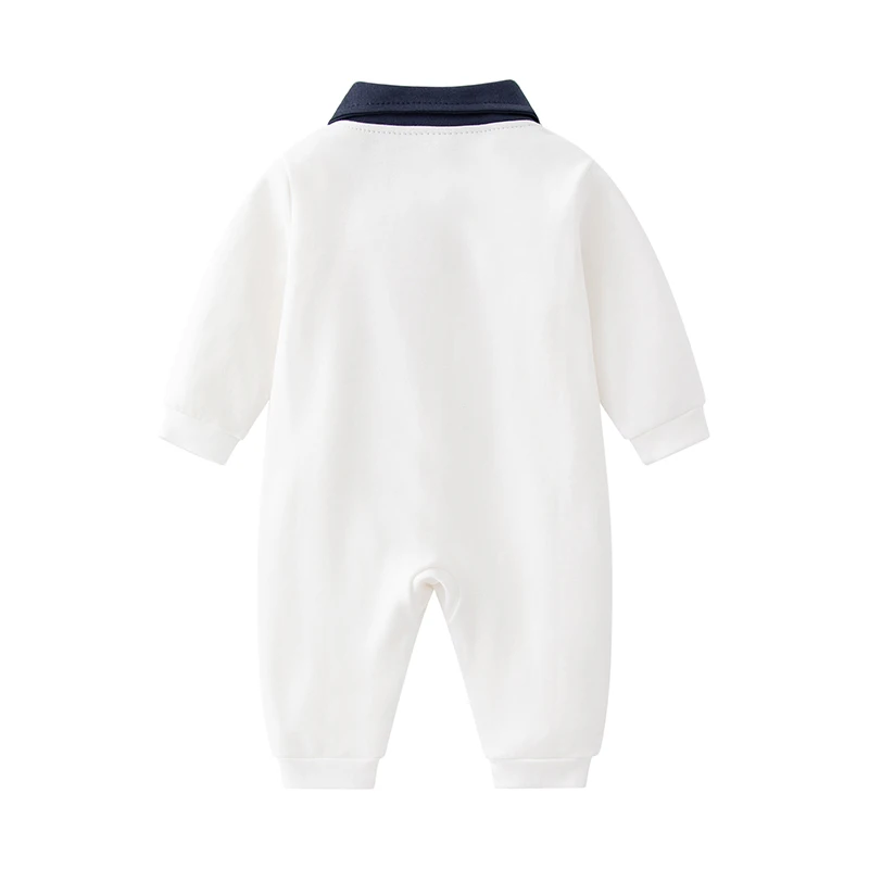 Newborn baby one-piece clothes, spring and autum pure cotton pajamas, full-month baby summer clothes, super cute crawling clothe