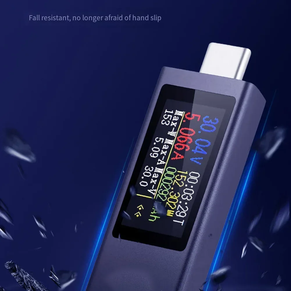 حزمة من 2 نوع-C جهاز قياس الجهد الكهربائي 2302C 240 واط شحن متر الجهد الحالي متر 2 صفحات عرض لتعزيز الوظيفة #1