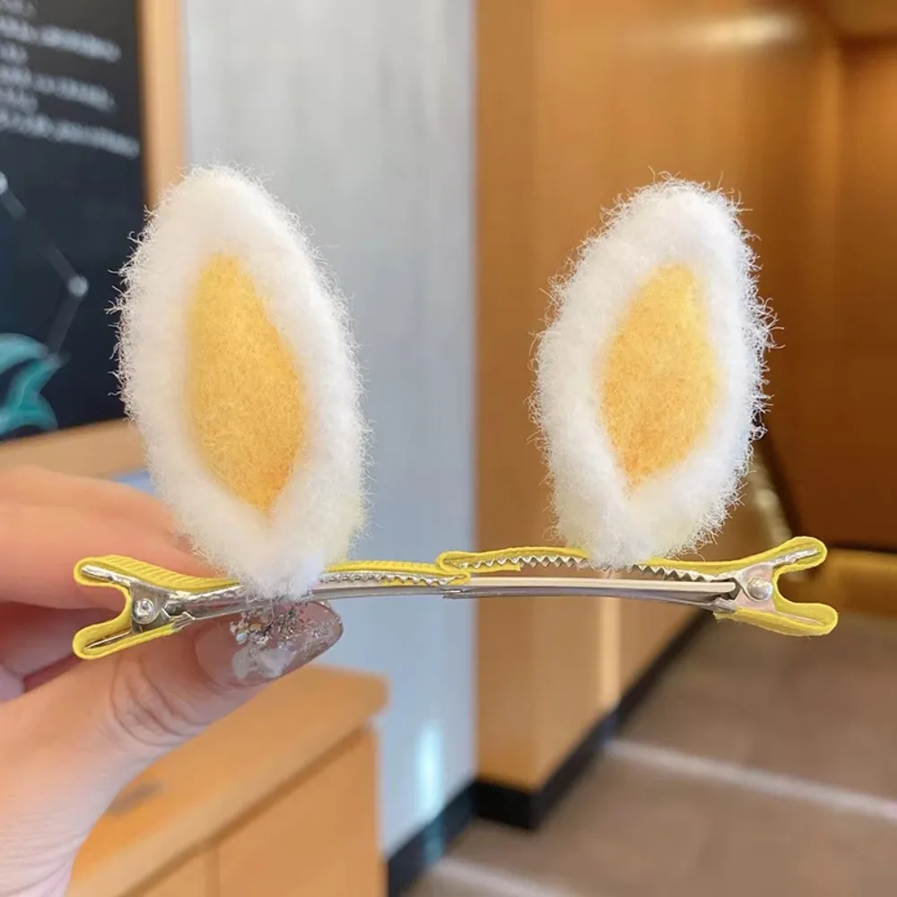 5 Pairs Material Cat Ears Hair Pin 3D Design Soft Texture Hair Pin Animal Ears Style Kids Size Rabbit Ears Hair Pin