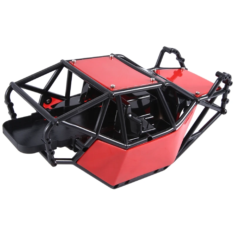 Rock Buggy Body Shell Chassis Kit para 1/10 RC Crawler Car Axial SCX10 II 90046 UTB10 Capra, vermelho