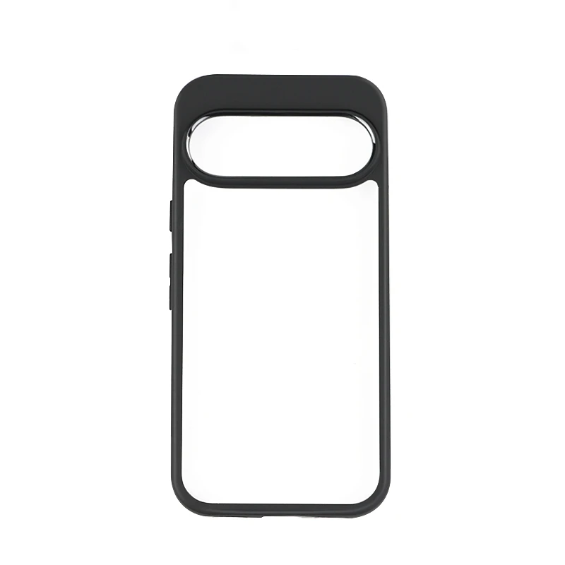 Untuk Google Pixel 10 Pro Casing Penutup Google Pixel 10 Pro XL Capa Tahan Benturan Bingkai Hitam Belakang Transparan Bening Fundas Pixel 10 Pro