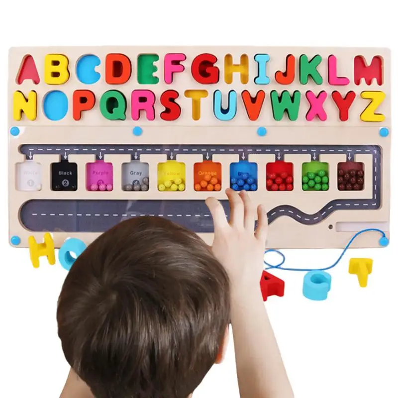 

Magnetic Alphabet Maze Board Montessori Fine Motor Skills Educational Toys For Preschool Learning Activities Travel Toys