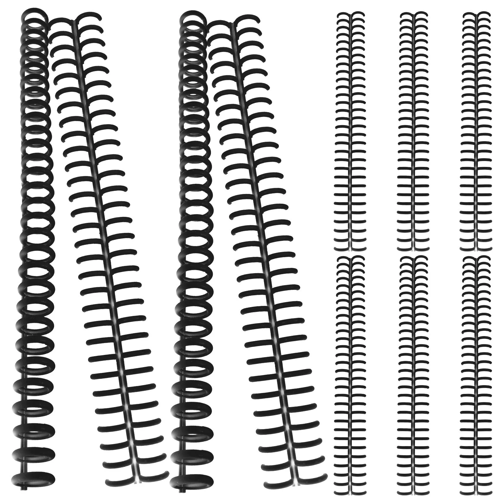 10 szt. Plastikowe kółka do segregatora, klipsy do notatnika, zamienne kółka spiralne do raportów, kalendarzy, majsterkowania