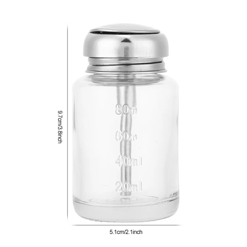 Distributeur professionnel de dissolvant de vernis Gel, récipient vide, accessoire de manucure, 80ml