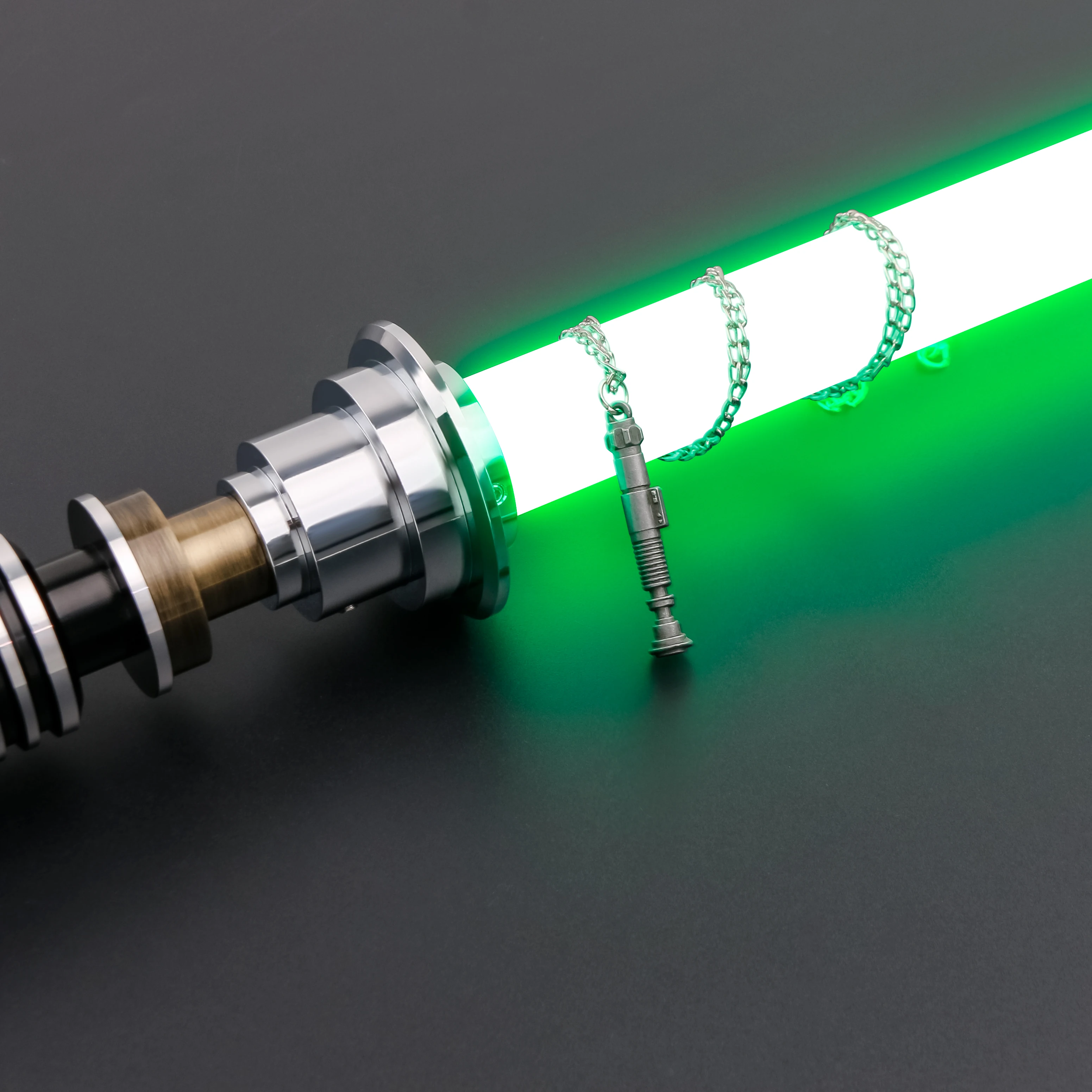 TXQSABER Luke EP6 Smooth Swing Lightsaber Metal Hilt for Heavy Dueling Color Changing Sounds Force Blaster Jedi Laser Sword Toys