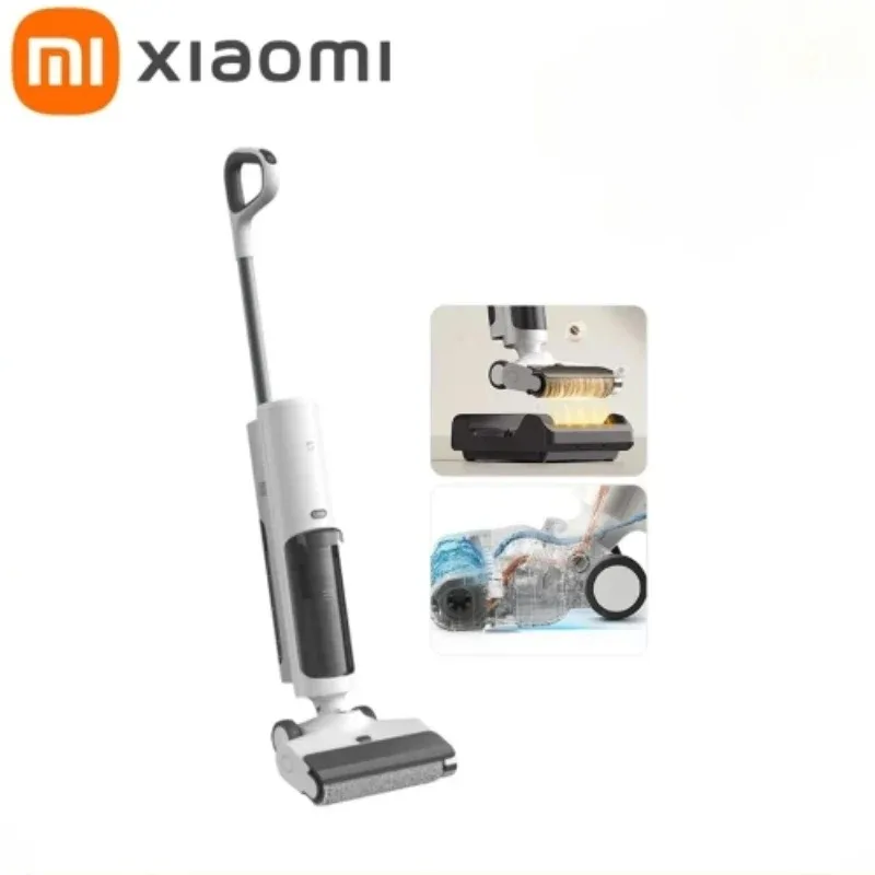 XIAOMI MIJIA Wireless  Floor Washer 4C Wet and Dry Vacuum Cleaner for Home Self Cleaning Crawler Roller Brush Mopping