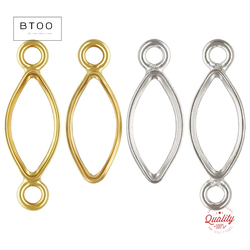 

14 К позолоченный ободок маркизы, аксессуары для изготовления ювелирных изделий, установка безеля, подвески «сделай сам», для перманентных ювелирных изделий, изготовления ювелирных изделий