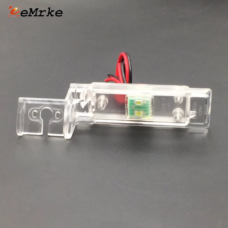 EEMRKE Car Rear view Camera Bracket Backup Camera Holder License Plate Lights Housing for Geely GC6 2014 2015 2016 2017