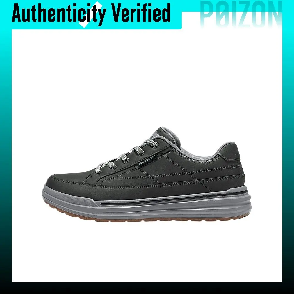 Skechers MENS USA STREET WEAR Skate Shoes Men's Low Top Charcoal Gray 211394-CHAR