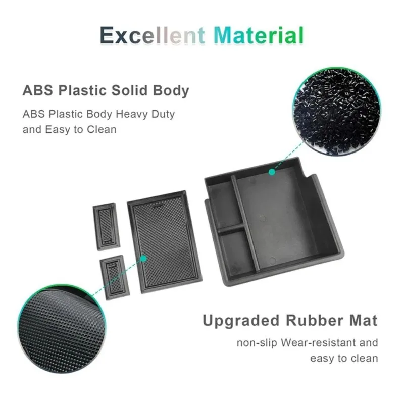 For MG ZS 2022 2023 2024 Car Centre Console Organiser Armrest Tray  Storage Box  Glove Box Interior Accessories