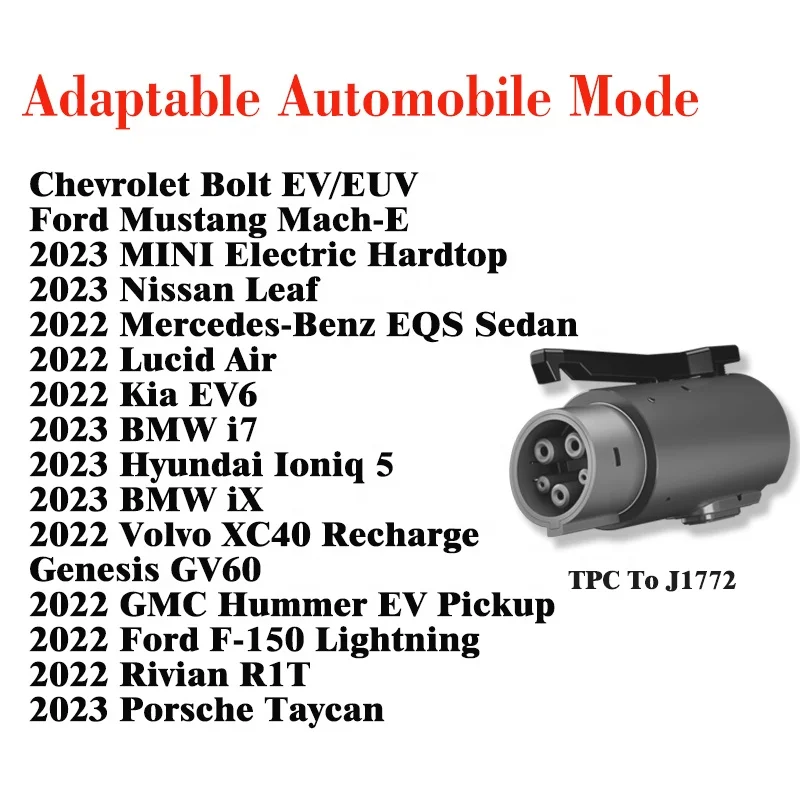 Chademo CCS Adapter Charging type1 Adapter Charging 80A Tesla To Sae J1772 Adapter For Tesla Model 3 S X