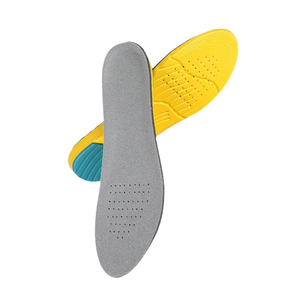 

1 Pair High-Elastic Breathable Insoles Height Increase Shock Absorption Sweatproof Non-Slip Shoe Pads Eva Sports Insole Foot
