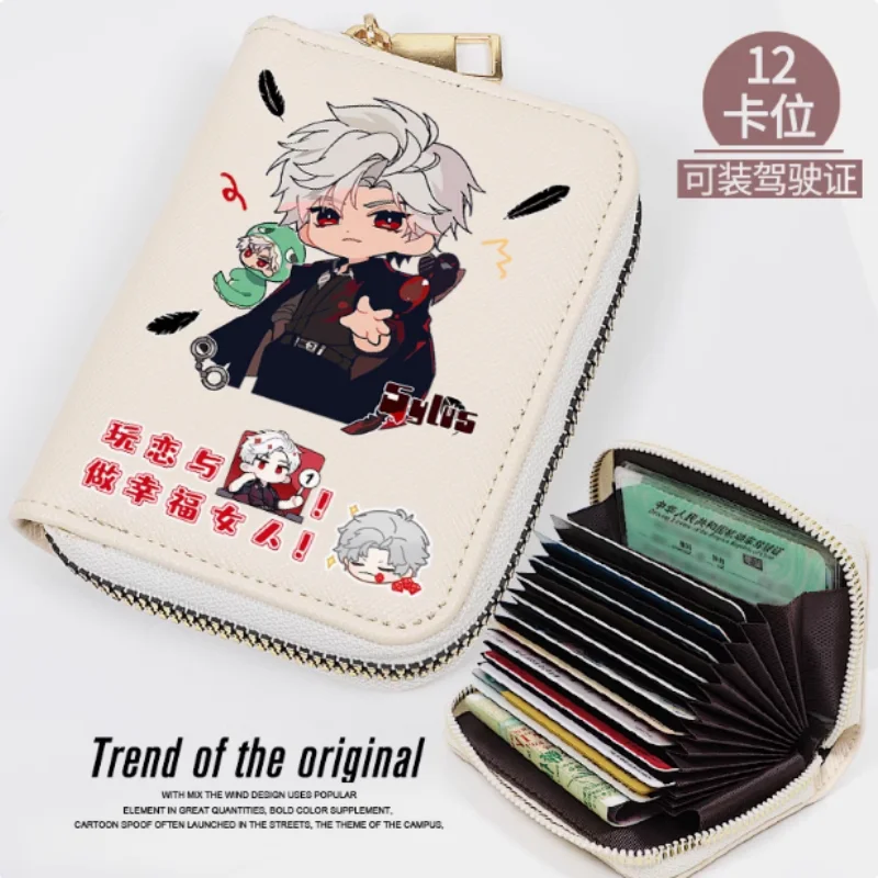 Anime Sylus Love and Deepspace Zipper Wallet Women Fold Bag Multi Card Coin Pocket Holder Fashion Wallet Gift