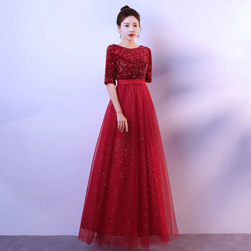 Костюм для хора, женское длинное платье, костюм для хора для взрослых, хост, Recitation Red Song, художественный экзамен, соло, вечернее платье
