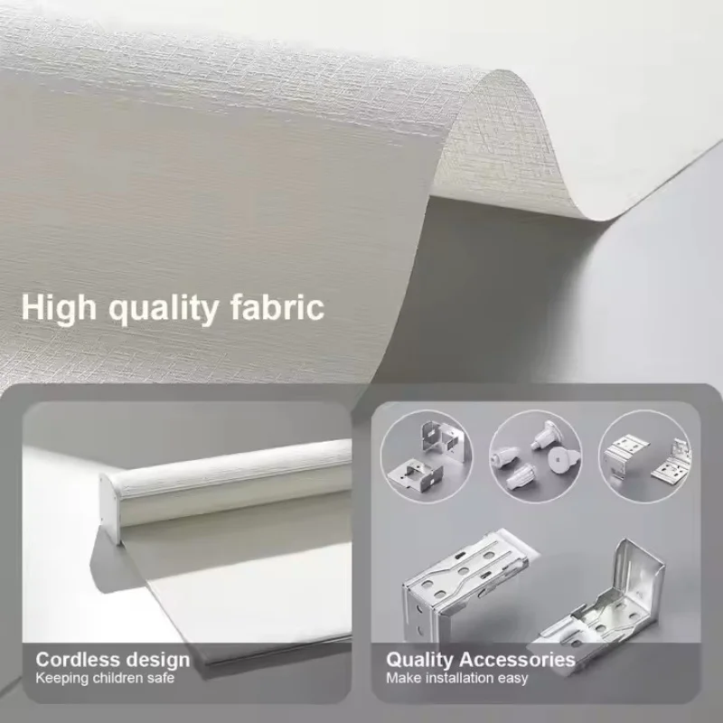 Square Cover With Fabric Remote Control Zigbee Rechargeable Motor Connect Google Alexa Motorized Zebra Roller Blinds For Windows