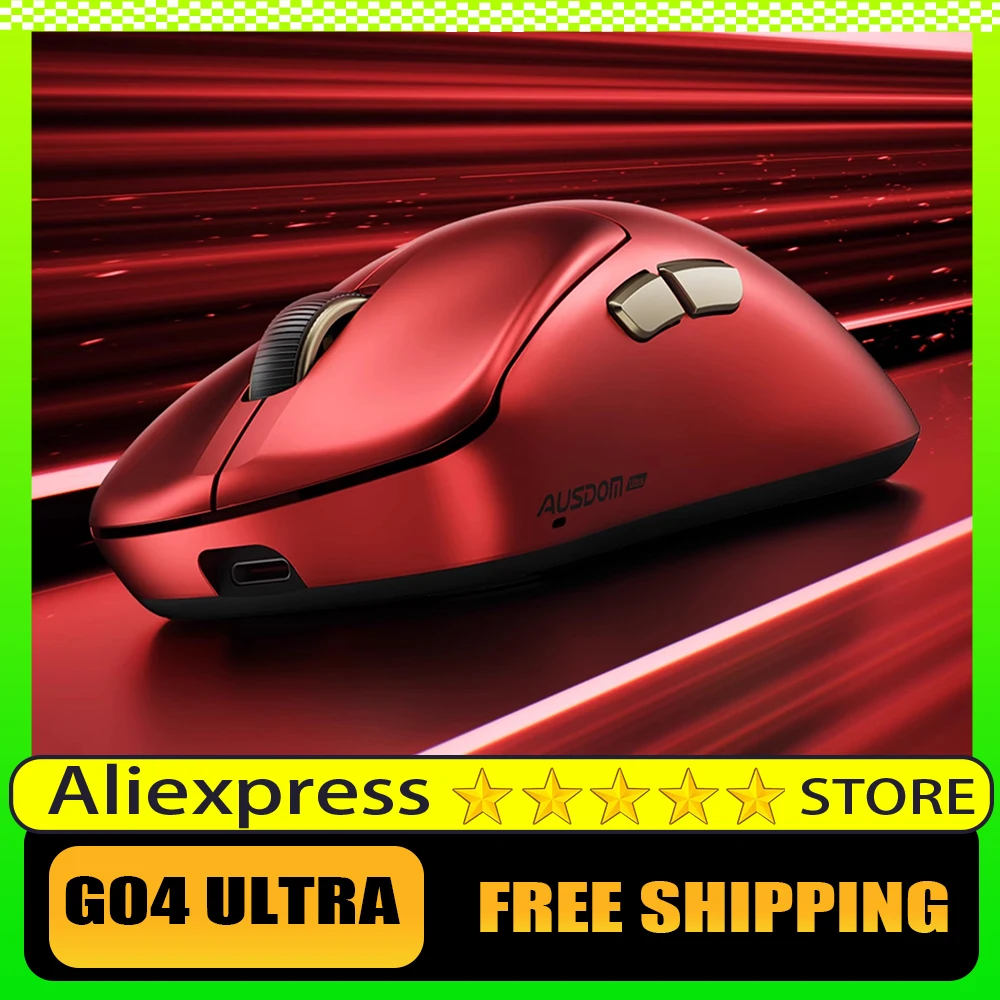 

AUSDOM G04 Pro\Ultra Gaming Mouse Wireless Three-mode 8kHz PAW3950 36000DPI Lightweight Custom Ergonomic Mouse PC Accessories