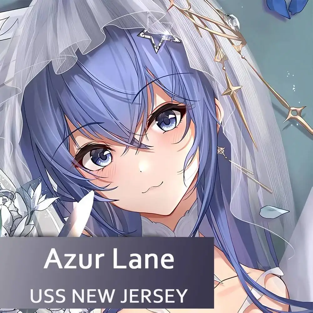 

USS NEW JERSEY Dakimakura Azur Lane Game Cover Шарнирная подушка Наволочка для всего тела Наволочка отаку