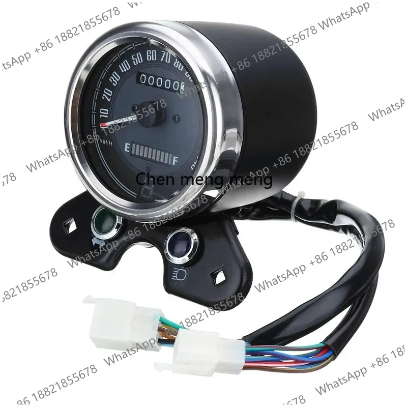 Factory Hot Selling Motorcycle Odometer LCD Digital Interface Fuel Gauge Meter