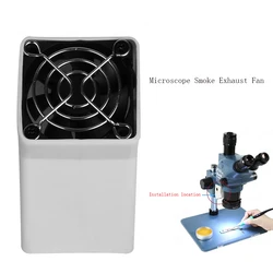 Kaisi-Mini microscopio Extractor de ventilador de escape, instrumento para fumar, limpiador de soldadura para humo producido al soldar colofonia, aceite, Gas