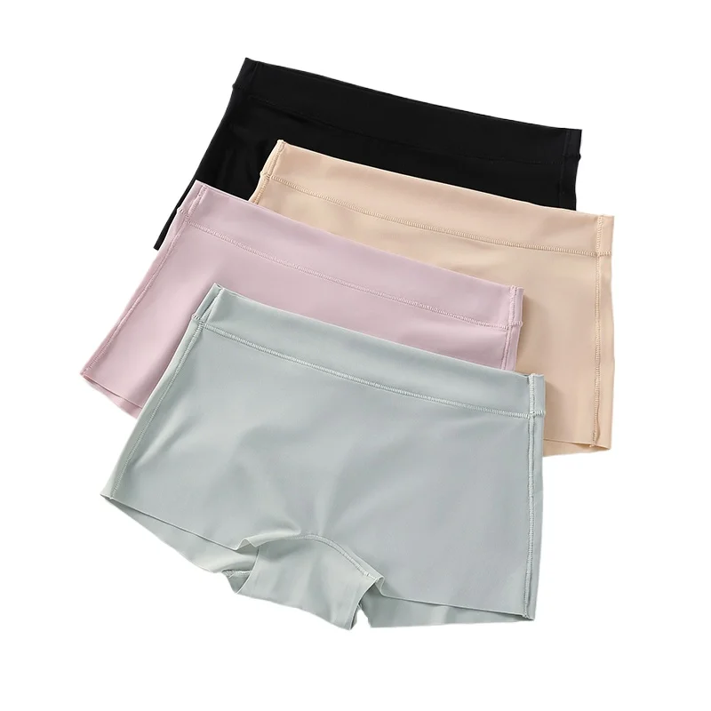3Pcs Women Boxer Seamless Panties Plus Size Shorts Safety Short Pants Shorts Under the Skirt Underwear for Women's Panties Set