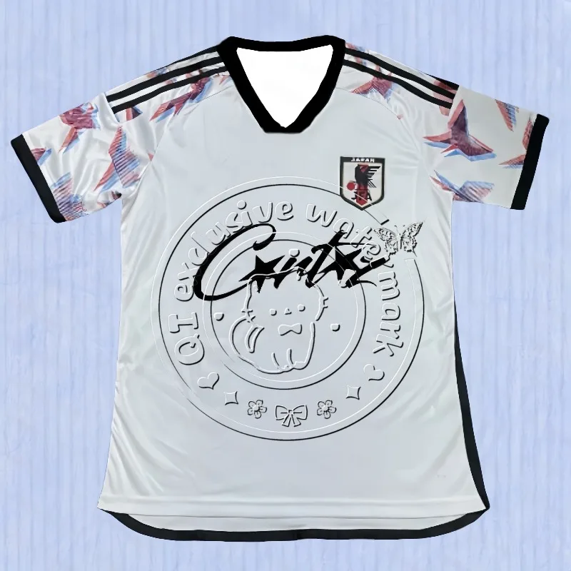 

2025 New Motorcycle Speed Drying T-shirt Japan National Team Pink Sports Women's Football Big Wings Adult Home and Away Team Kit