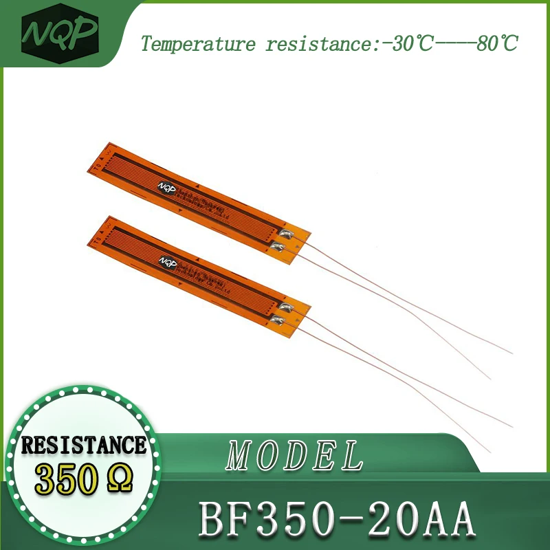 Strain Gauge BF350-20AA, high precision, resistive type, resistance value of 350 ohms, used in load cells.