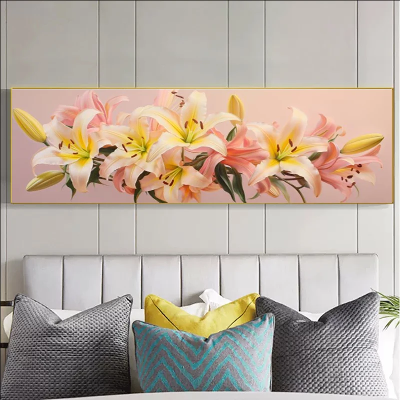 5D Diamond Painting Nordic Flower Diamond Art Painting Kits DIY Creative Poster Diamond Cross Stitch Kit Living Room Home Decor