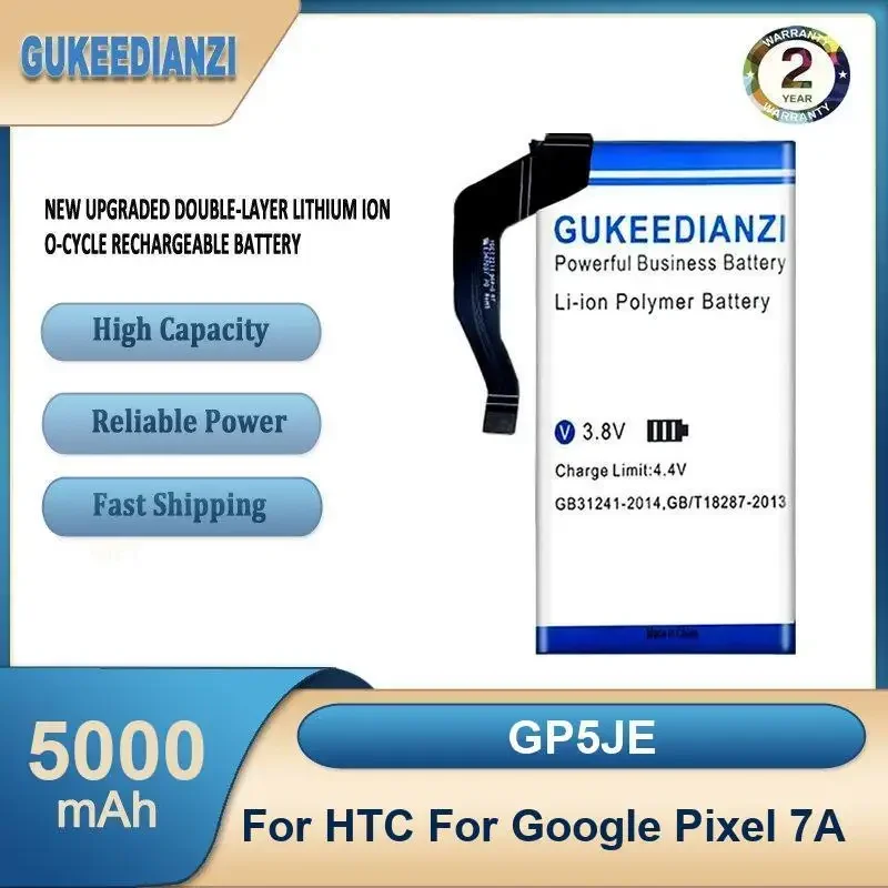 

GP5JE 5000 мАч аккумулятор мобильного телефона большой емкости для HTC для Google Pixel 7A