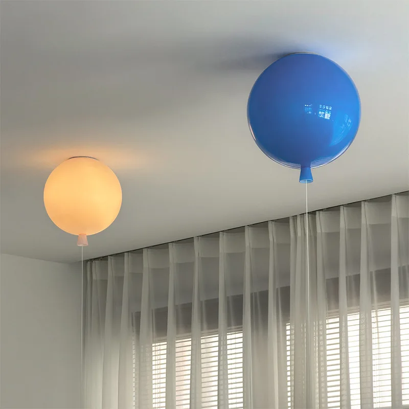 Colorful balloon ceiling  modern simple cute dining room bedroom light aisle light LED children's room art light