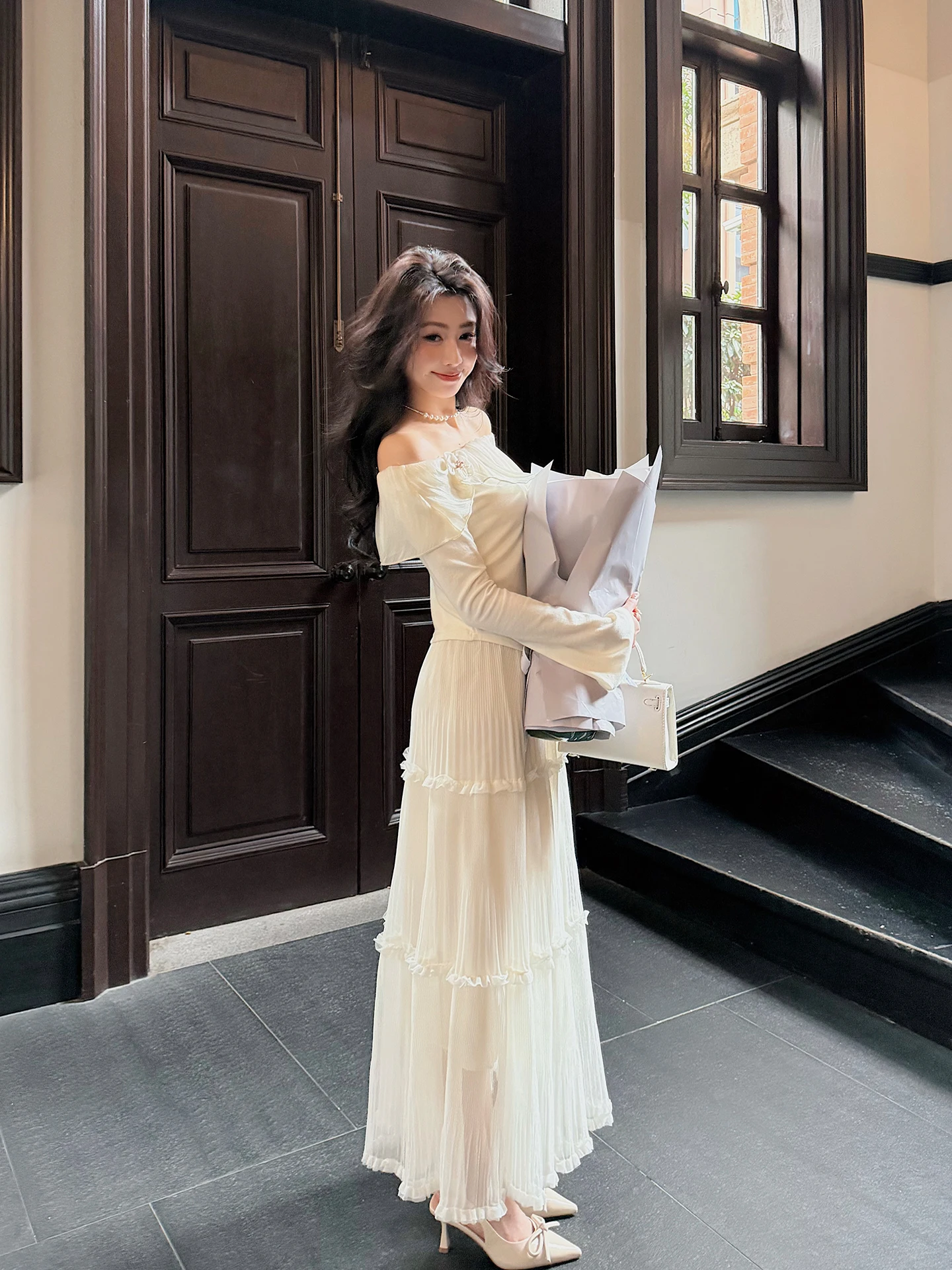 

Летняя коллекция MoMC: Новая юбка А-силуэта из сетки персикового цвета 2026 года. Очень красивая, воздушная, пышная юбка для женщин. Весенняя модель.