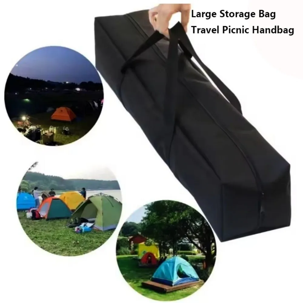 Large Folding Table Chair Holder Bag Multisizes Black Canvas Canopy Pole Bag 420PVC Oxford Cloth Tent Mat Storage Bag Kit view 4