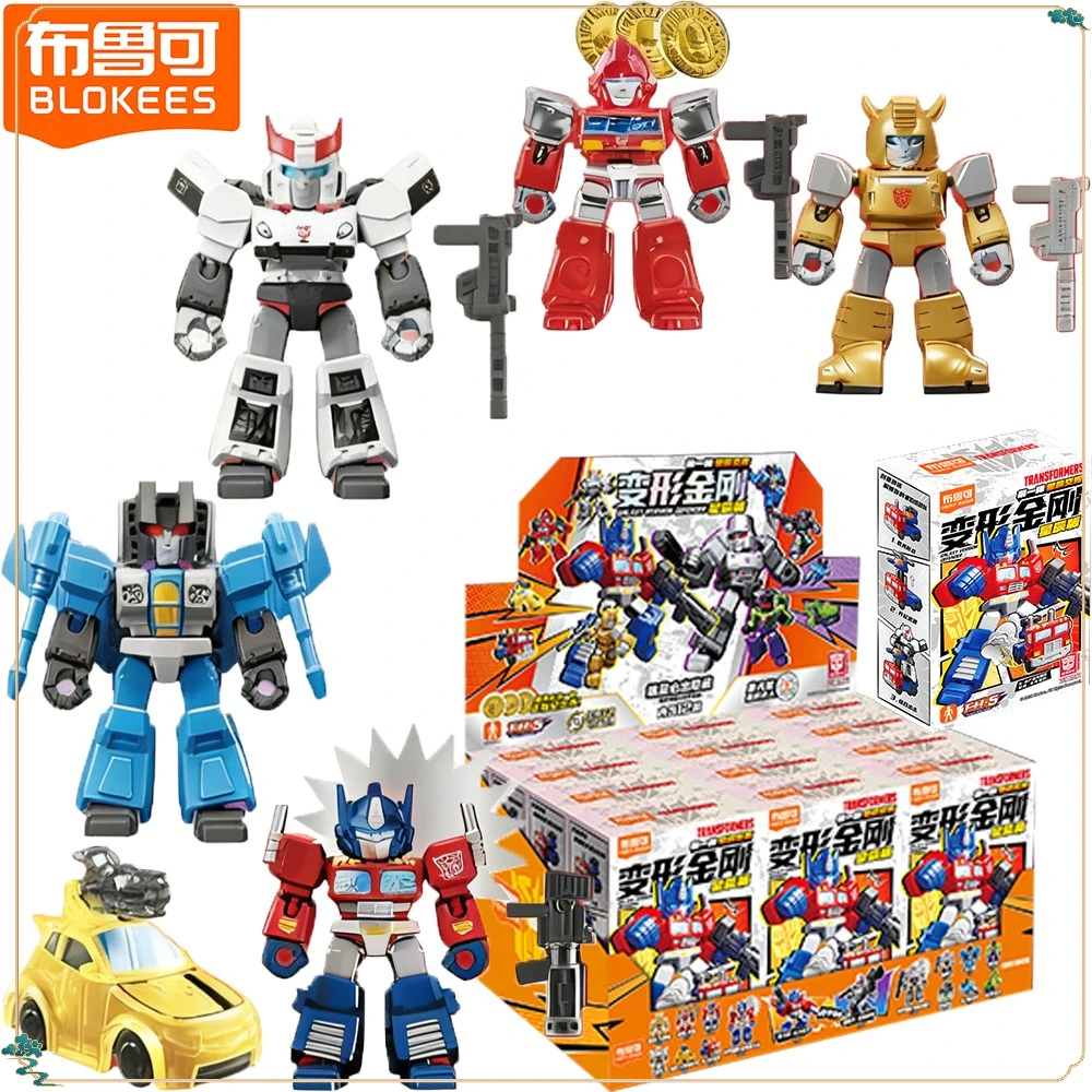 

New BLOKEES Original Transformers Defender Version Series Blind Box Cartoon Style High Value Cute Figures Exquisite Model Gifts
