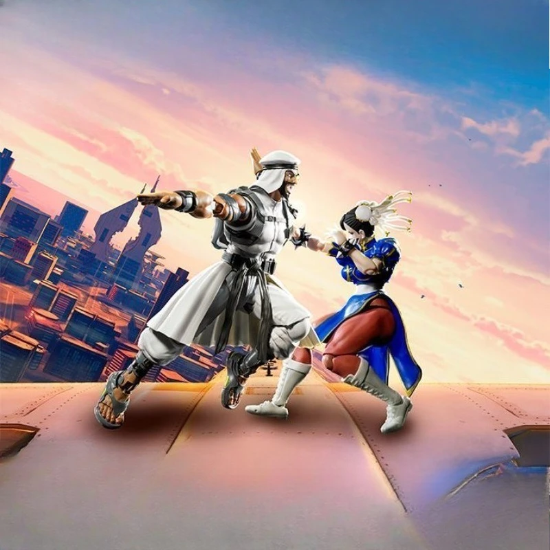 BANDAI Originele S.H.Figuarts Serie 《Street Fighter》Chun - Li,Ken Masters,Sagat Figuur Assembly Ornament Speelgoed Collectible Model