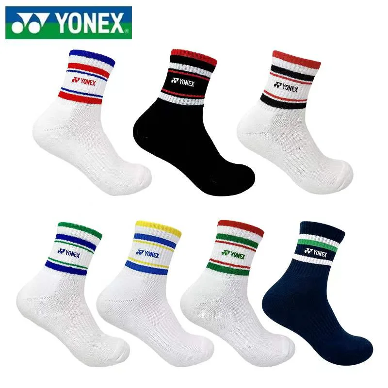 YONEX-Chaussettes de badminton épaisses et désodorisantes, éblla sueur, pour le sport astronomique, la course et le fitness, 19028