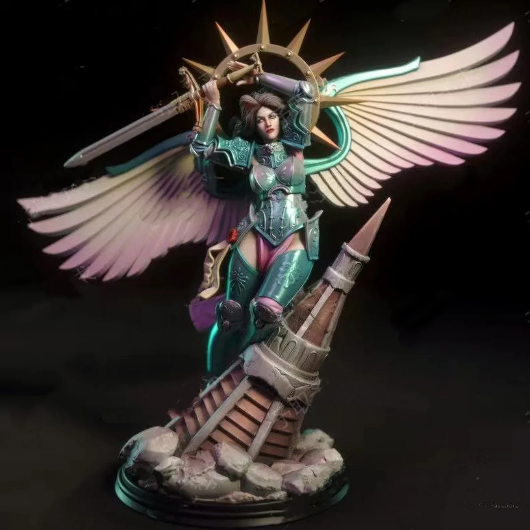 Espada de resina a escala 1/24, Ángel de la paz de la justicia Nsfw, dos versiones, Kit de modelo de ensamblaje, juguete de estatua 3D sin montar y sin pintar