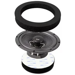 Anneau d'isolation phonique pour haut-parleur de voiture, 6.5 pouces, 2 pièces, garniture de porte, en coton, auto-adhésif