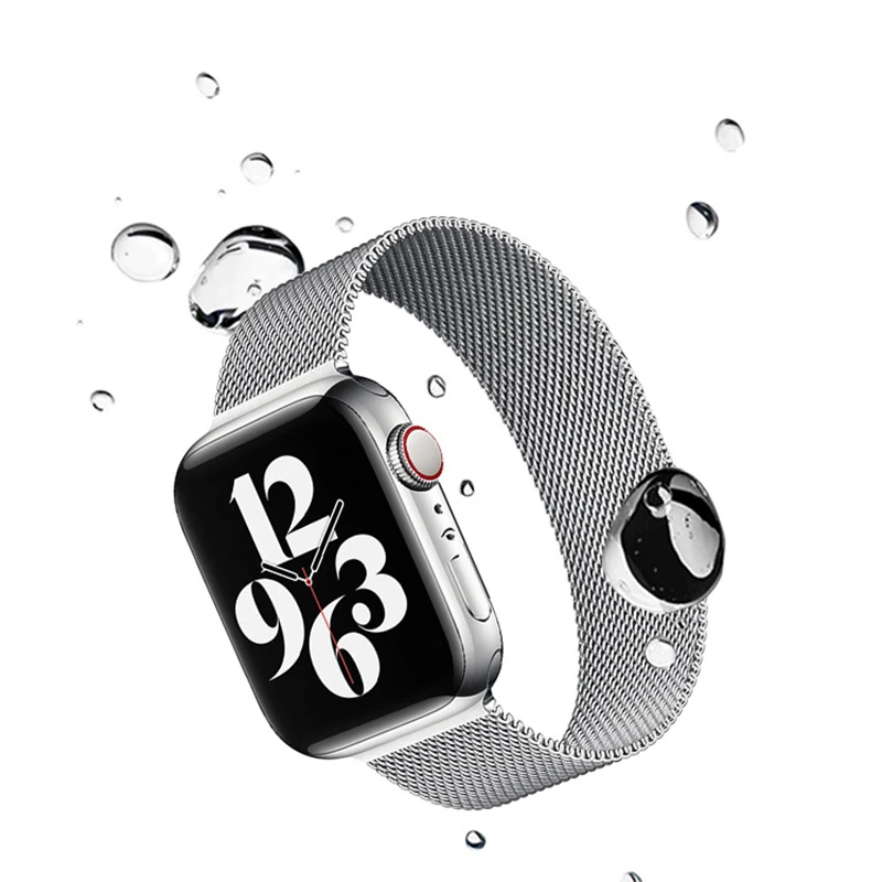 Pulseira Magnética para Apple Watch, Pulseira Milanese, Ultra 2, 49mm, 44mm, 40mm, 45mm, 41mm, 38mm, 42mm, 45mm, iWatch 9, 7, SE, 3, 5, 6, ultra 8 banda