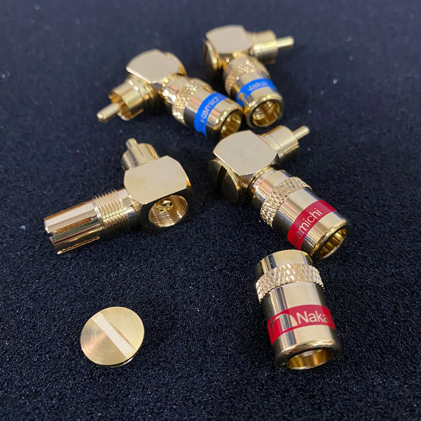 4PCS RCA Plugs Premium Solder Connector Gold Plated Video Cable RCA Male Plug Adapter Hifi adapter Video/Audio Jack