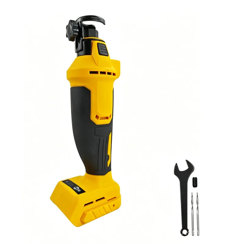 Woodworking 3 Speed Electric Drywall Cut Out Tool Cutting Brushless Rotary Saw Sheetrock Tool for Dewalt Battery 30000RPM