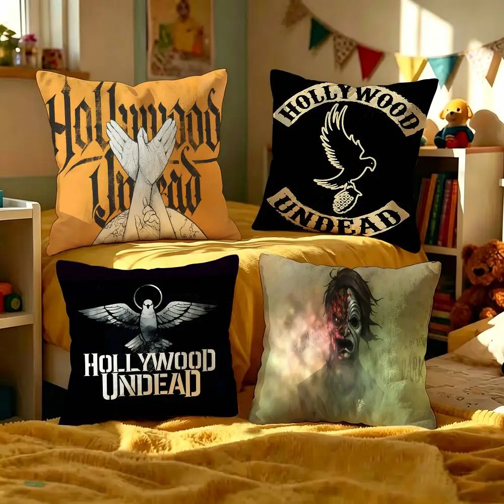 Rock Band H-Hollywood Undead Singer Cushion Cover Pillow Cover Decor Pillowcase Printed Cushion Case for Couch