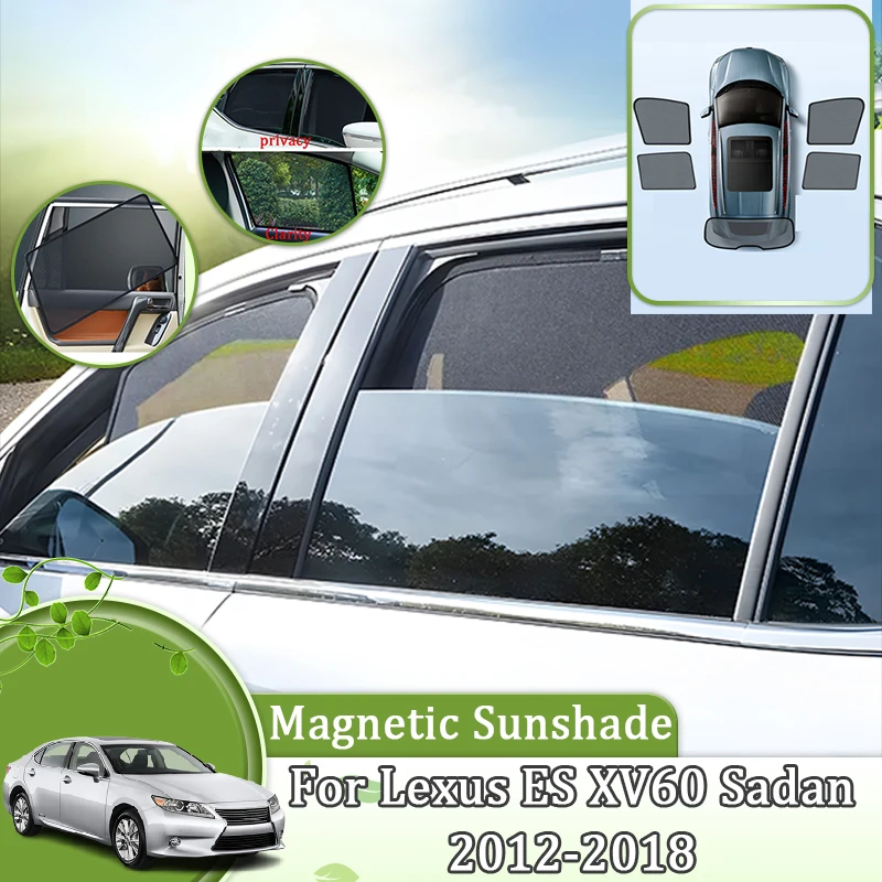 

Magnetic Car Sunshade For Lexus ES XV60 2012 2013 2014 2015 2016 2017 2018 Curtains Sunshade Shading Visors Car Part Accessories
