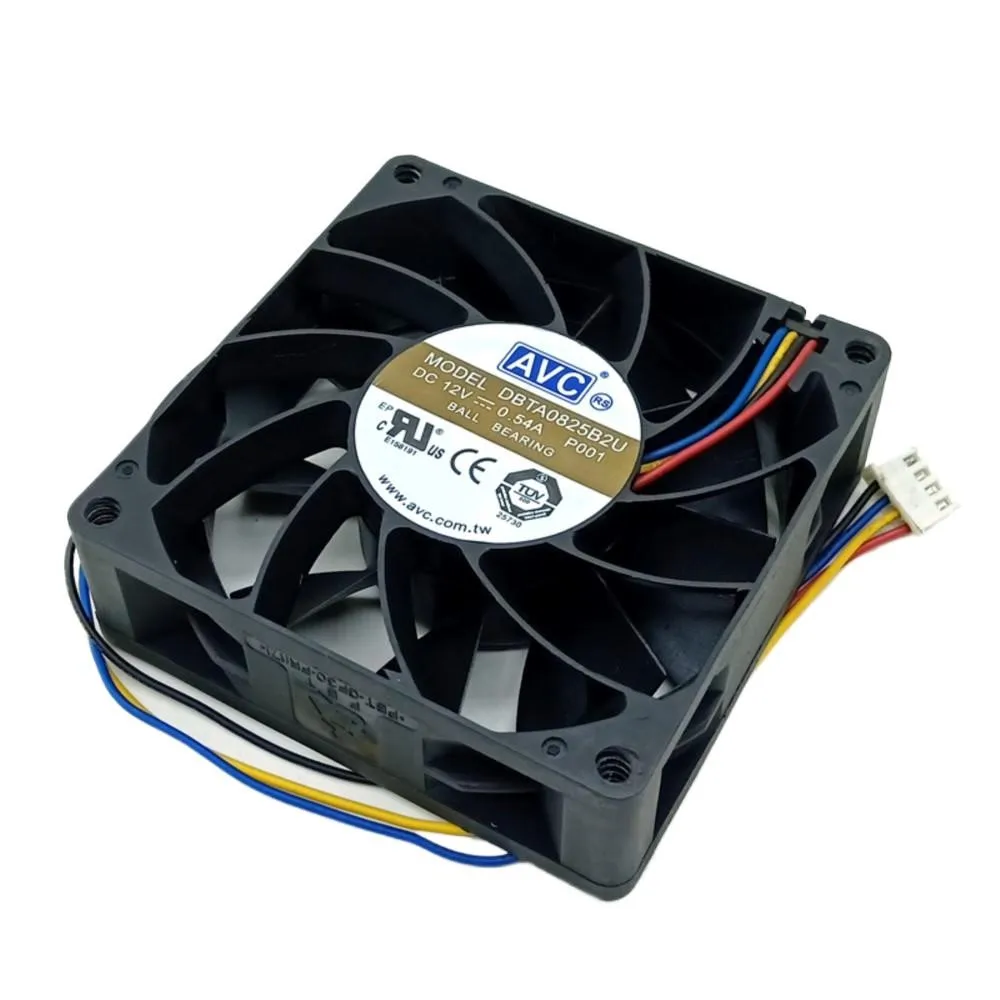 for AVC DBTA0825B2U 80mm 12V Server Case Fan with PWM Control, 4200 RPM Cooling and Temperature Regulation