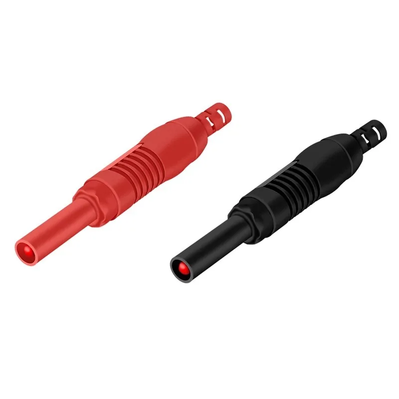 4mm banana plug safety type telescopic terminal post high-voltage high current welded insulated socket connector