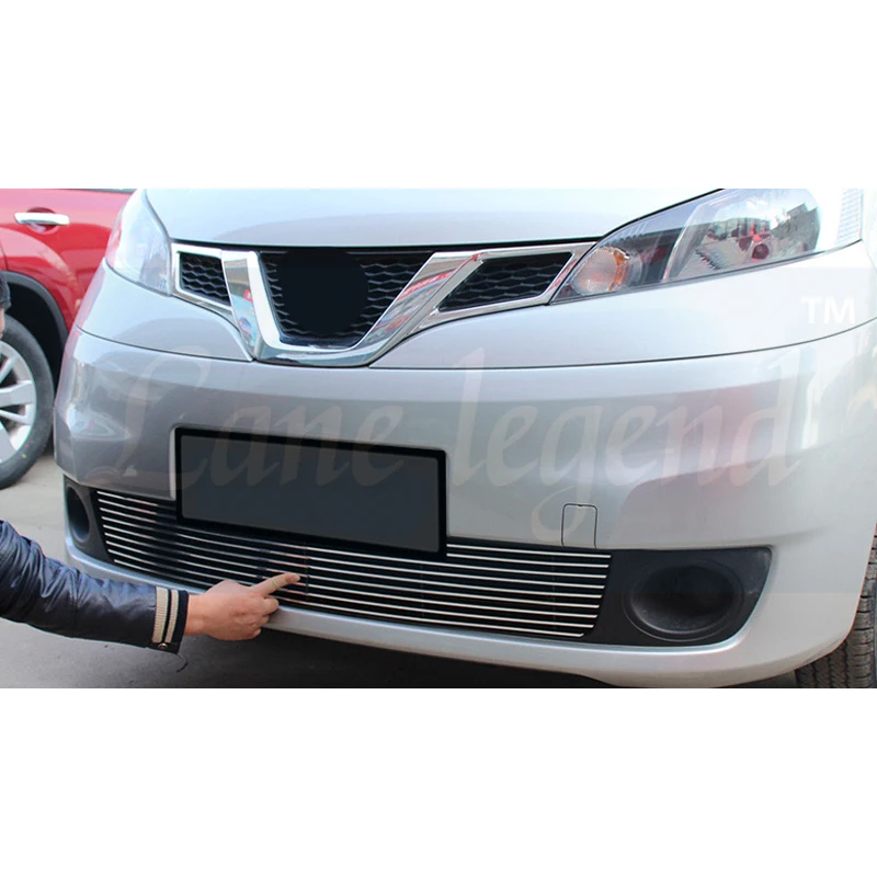 For Nissan NV200 2010-2015 Quality Stainless Steel Car Front Bumper Mesh Grille Around Trim Racing Grills Racing Grill