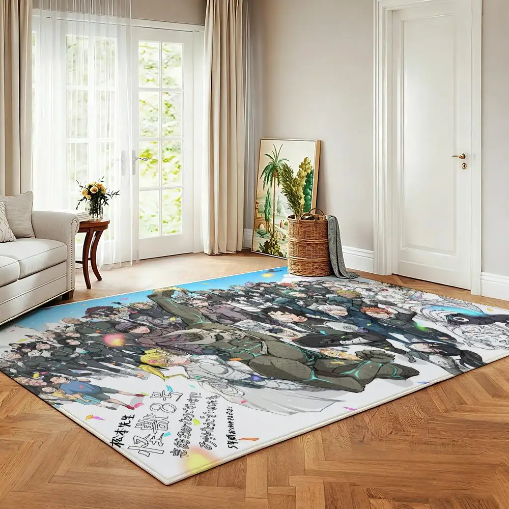 Anime K-Kaiju N-No8 Floor Mat Soft Flannel Entrance Door Mat Non Slip Absorbent Bathroom Bedroom Floor Rug